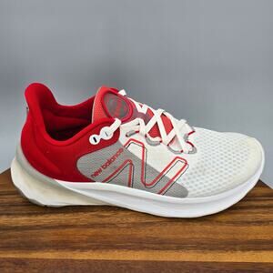 New Balance Fresh Foam Roav v2 Shoes Men's 9 D White Red Running Sneakers